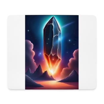 Gigantischer mysteriöser Meteoroid aus dem Weltall - Mousepad (Querformat) - Weiß - Vorne