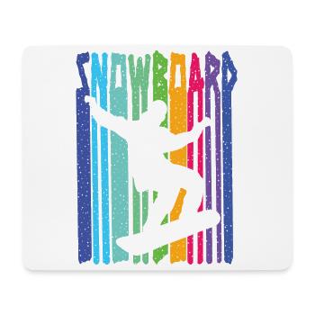 Snowboard Snowboarder - Mousepad (Querformat) - Weiß - Vorne