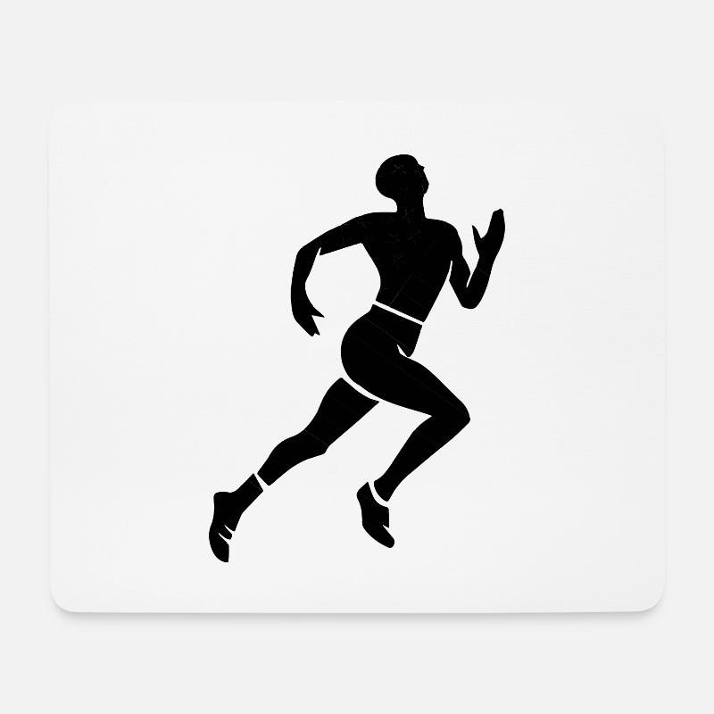 Leichtathletik - Mousepad (Querformat) - Weiß
