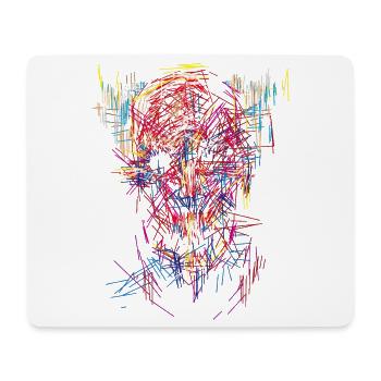 Halloween devil / Abstract - Mouse Pad (horizontal) - white - Front