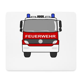 Fire Engine - Mouse Pad (horizontal) - white - Front