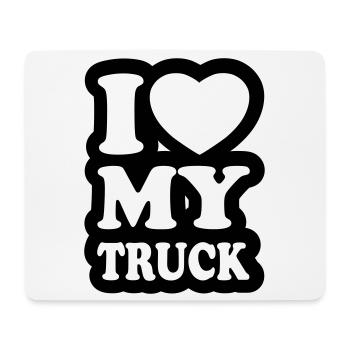 I love my truck - Mouse Pad (horizontal) - white - Front