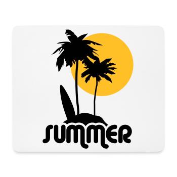 summer Sommer - Mousepad (Querformat) - Weiß - Vorne