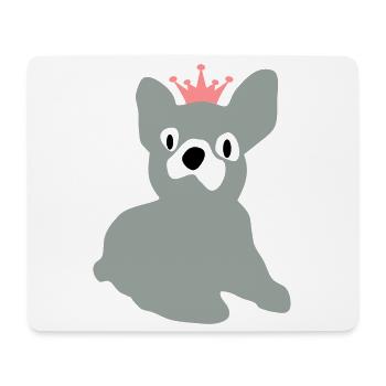 chien - Tapis de souris (format paysage) - blanc - Devant