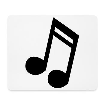 Musical note music, musician, instrument, singing * - Mouse Pad (horizontal) - white - Front
