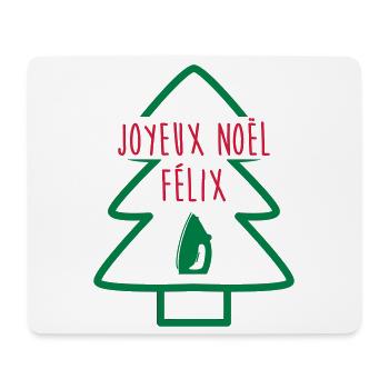 Joyeux Noël Félix / Le Père Noël est une ordure - Tapis de souris (format paysage) - blanc - Devant
