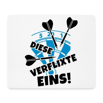 humor dart dartscheibe - Mousepad (Querformat) - Weiß - Vorne