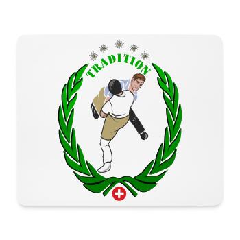 Sport national suisse Tradition - Tapis de souris (format paysage) - blanc - Devant