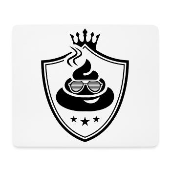 shit logo - Mousepad (Querformat) - Weiß - Vorne