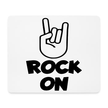 Rock on musician, singer, drummer, bassist * - Mouse Pad (horizontal) - white - Front