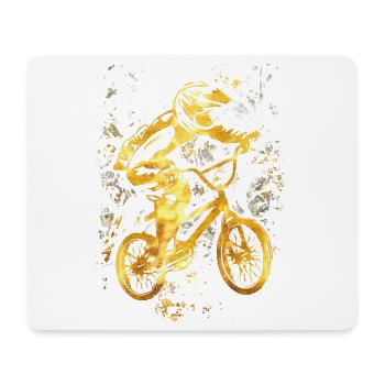 BMX Fahrrad | BMX Rad | BMX Geschenkidee ♥ - Mousepad (Querformat) - Weiß - Vorne