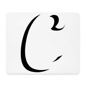 Letter C, Name, der Buchstabe C - Mousepad (Querformat) - Weiß - Vorne
