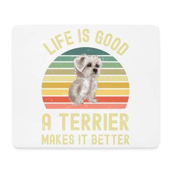 West Highland White Terrier - Mouse Pad (horizontal) - white - Front