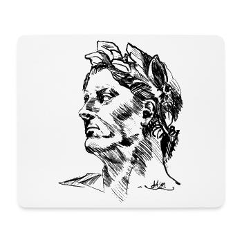 JULIUS DRAWING by Chris Detection - Mouse Pad (horizontal) - white - Front