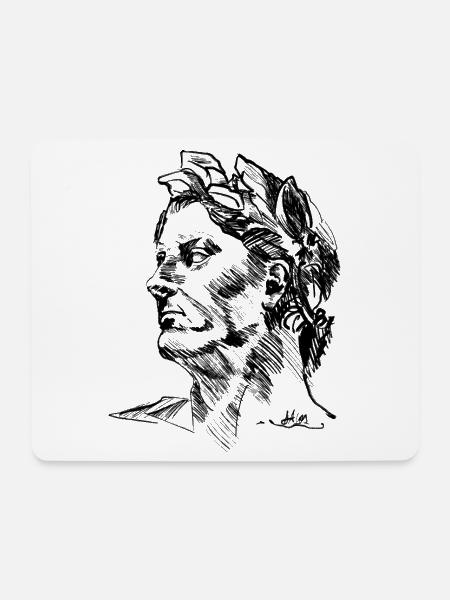 JULIUS DRAWING von Chris Detection - Mousepad (Querformat) - Weiß