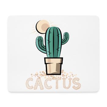 cactus cactus cactus symbol sun desert sand - Mouse Pad (horizontal) - white - Front