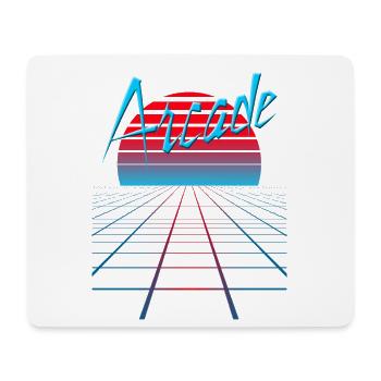 NERDY forever - Arcade - Mousepad (Querformat) - Weiß - Vorne