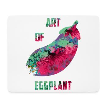 Art des aubergines - Tapis de souris (format paysage) - blanc - Devant