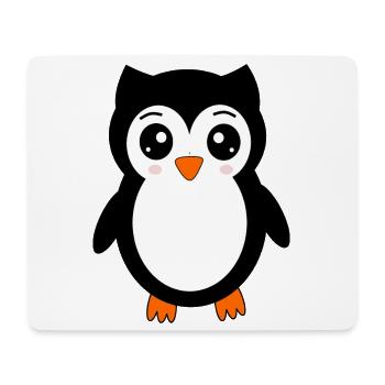 owl black bird bird animals gift - Mouse Pad (horizontal) - white - Front