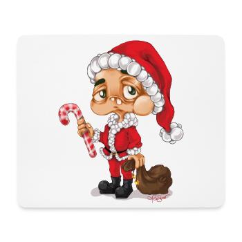 Weihnachtsmann Nikolaus Santa - Mousepad (Querformat) - Weiß - Vorne