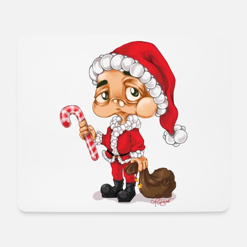 Weihnachtsmann Nikolaus Santa - Mousepad (Querformat) - Weiß