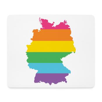 LGBTQ Deutschland - Mousepad (Querformat) - Weiß - Vorne
