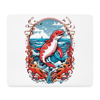 Sea creatures - Mouse Pad (horizontal) - white - Front