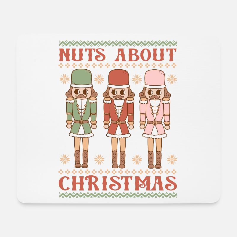 Hässlicher Weihnachtspullover - Mousepad (Querformat) - Weiß