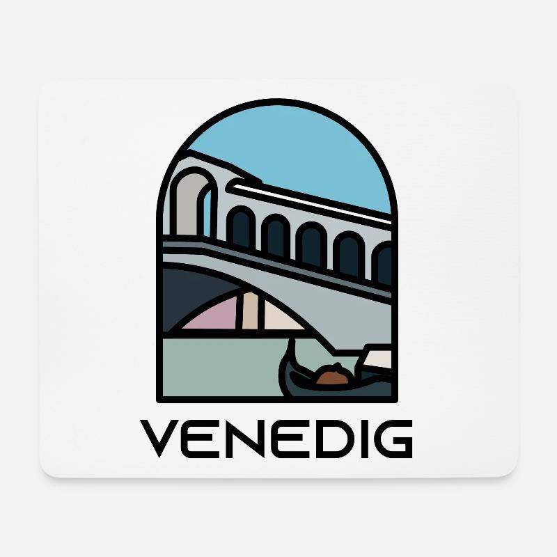 Venice - Rialto Bridge - Mouse Pad (horizontal) - white