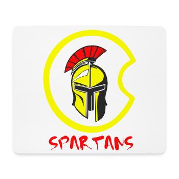 Helmet Sparta and Blood 4 - Mouse Pad (horizontal) - white - Front