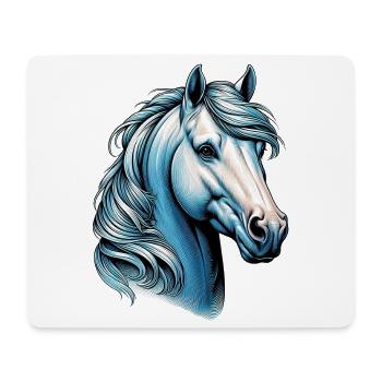 Pferd - Mousepad (Querformat) - Weiß - Vorne