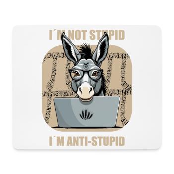 Cul de nerd intelligent - Tapis de souris (format paysage) - blanc - Devant