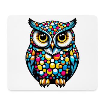 Owl - Mouse Pad (horizontal) - white - Front