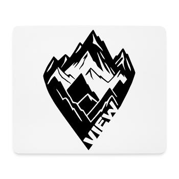 Mountain View [Black] - Mouse Pad (horizontal) - white - Front