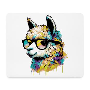Alpaka - Mousepad (Querformat) - Weiß - Vorne