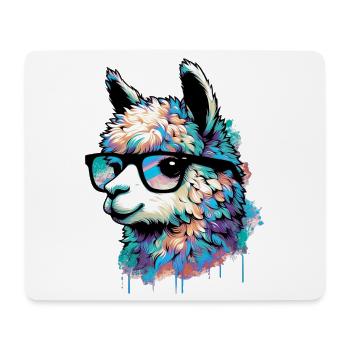 Alpaka - Mousepad (Querformat) - Weiß - Vorne
