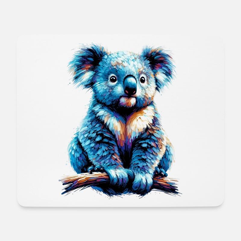 Koala - Mousepad (Querformat) - Weiß