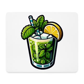 Mojito Cocktail Rhum Citron Vert Menthe - Tapis de souris (format paysage) - blanc - Devant