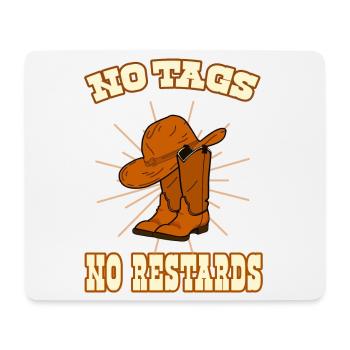 Linedance No tags no restards - Mouse Pad (horizontal) - white - Front