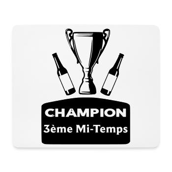 Champion 3rd half - Mouse Pad (horizontal) - white - Front