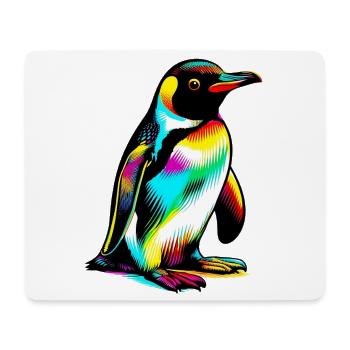 Pingouin - Tapis de souris (format paysage) - blanc - Devant