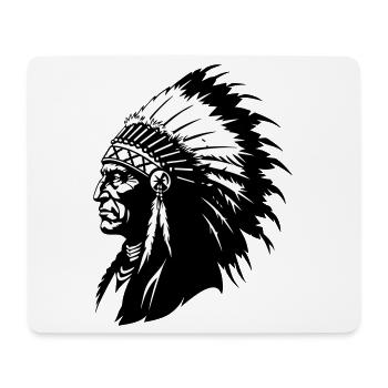 Chef indien - Tapis de souris (format paysage) - blanc - Devant