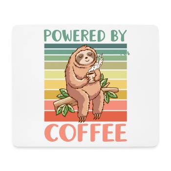 Coffee Sloth - Mouse Pad (horizontal) - white - Front
