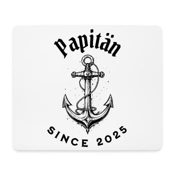 Lustiges Vatertag Papitän seit 2025 Vatitän Shirt - Mousepad (Querformat) - Weiß - Vorne