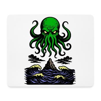 Cthulhu Rétro 2 - Tapis de souris (format paysage) - blanc - Devant