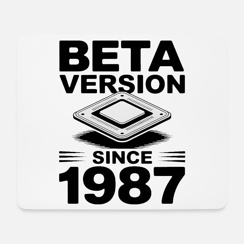 Futuristic Microchip Printing Design - Mouse Pad (horizontal) - white