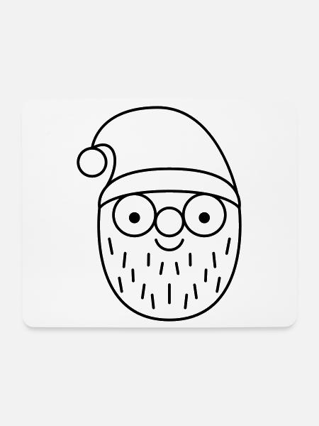 Nikolaus - Mousepad (Querformat) - Weiß