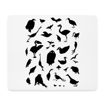 Vögel - Mousepad (Querformat) - Weiß - Vorne