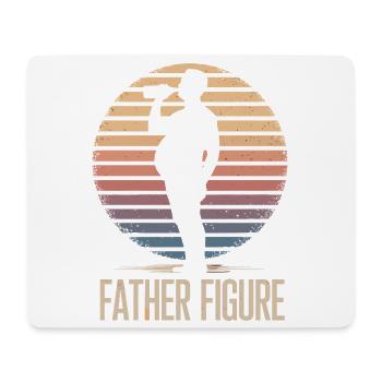 Funny Father Figure Beer Belly Dad Bod - Mouse Pad (horizontal) - white - Front