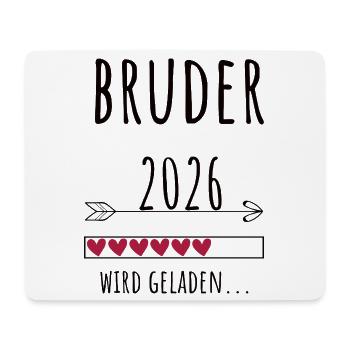 Werdender Bruder 2026 Geschenk Schwangerschaft - Mousepad (Querformat) - Weiß - Vorne
